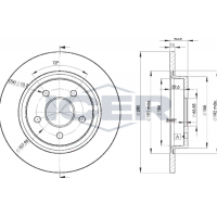 78BD3962-2 ICER Гальмівний диск