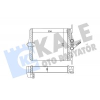 346630 KALE OTO RADYATÖR Теплообмінник обігрів салону