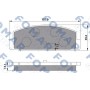 FO 680181 FOMAR Friction Комплект гальмівних колодок дисковий гальм