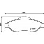 8DB 355 013-911 HELLA Комплект гальмівних колодок дисковий гальм