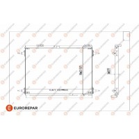 1610161980 EUROREPAR Конденсатор кондиціонера