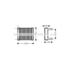 MSA6385 AVA QUALITY COOLING Теплообмінник обігрів салону