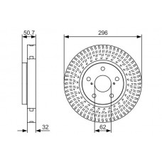 0 986 479 T38 BOSCH Гальмівний диск