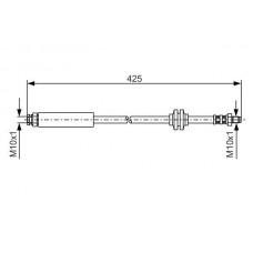 1 987 476 451 BOSCH Гальмівний шланг