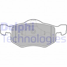 LP1900 DELPHI Комплект гальмівних колодок дисковий гальм