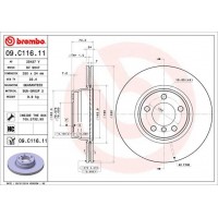 09.C116.11 BREMBO Гальмівний диск
