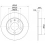 8DD 355 107-541 HELLA PAGID Гальмівний диск