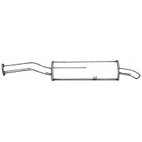 12660 SIGAM Глушник вихлопних газів кінцевий