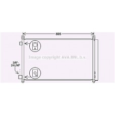 DN5456D AVA QUALITY COOLING Конденсатор кондиціонера