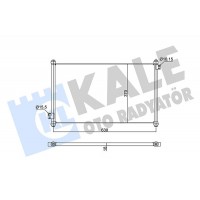350595 KALE OTO RADYATÖR Конденсатор кондиціонера