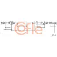 1171.12 COFLE Тросик, cтояночный тормоз