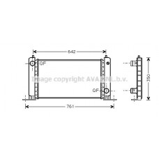 FTA2243 AVA QUALITY COOLING Радіатор охолодження двигуна