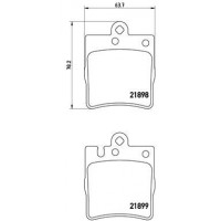 P 50 033 BREMBO Комплект гальмівних колодок дисковий гальм