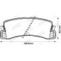 572188J JURID Комплект гальмівних колодок дисковий гальм