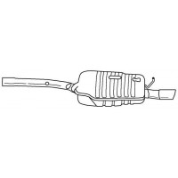 10654 SIGAM Глушник вихлопних газів кінцевий