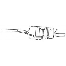 10654 SIGAM Глушник вихлопних газів кінцевий