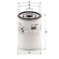 W 7034 MANN-FILTER Масляний фільтр