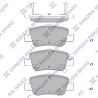 SP1501 Hi-Q КомплеК т гальмівних колодок, дискове гальмо