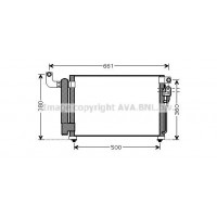 KA5082D AVA QUALITY COOLING Конденсатор кондиціонера