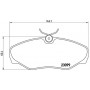 P 56 061 BREMBO Комплект гальмівних колодок дисковий гальм