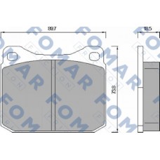FO 467883 FOMAR Friction КомплеК т гальмівних колодок, дискове гальмо FO 467883 FOMAR Friction КомплеК т гальмівних колодок, дискове гальмо