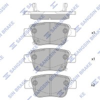 SP2184 Hi-Q Комплект гальмівних колодок дисковий гальм