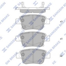 SP2184 Hi-Q Комплект гальмівних колодок дисковий гальм SP2184 Hi-Q Комплект гальмівних колодок дисковий гальм