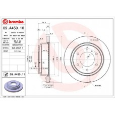 09.A450.11 BREMBO Гальмівний диск