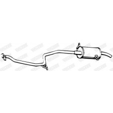 06395 WALKER Глушник вихлопних газів кінцевий