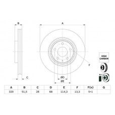 0 986 479 H02 BOSCH Гальмівний диск