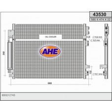 43530 AHE Конденсатор кондиціонера
