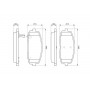 0 986 494 064 BOSCH Комплект гальмівних колодок дисковий гальм