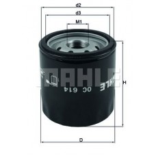 OC 614 MAHLE Масляний фільтр