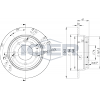 78BD0581-2 ICER Гальмівний диск