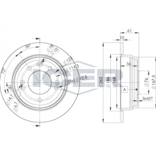 78BD0581-2 ICER Гальмівний диск