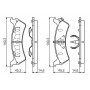 0 986 424 655 BOSCH Комплект гальмівних колодок дисковий гальм