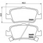 P 83 080 BREMBO Комплект гальмівних колодок дисковий гальм
