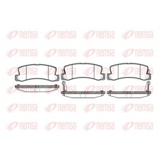 0214.22 REMSA Комплект гальмівних колодок дисковий гальм