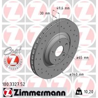 100.3327.52 ZIMMERMANN Гальмівний диск