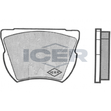 180031 ICER КомплеК т гальмівних колодок, дискове гальмо