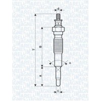 062900094304 MAGNETI MARELLI Свічка розжарювання