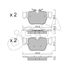 822-1267-0 CIFAM Комплект гальмівних колодок дисковий гальм
