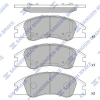 SP1167 Hi-Q Комплект гальмівних колодок дисковий гальм