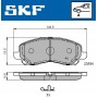 VKBP 80169 A SKF Комплект гальмівних колодок дисковий гальм