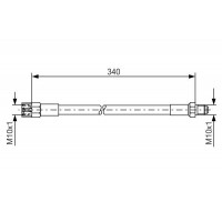 1 987 476 129 BOSCH Гальмівний шланг