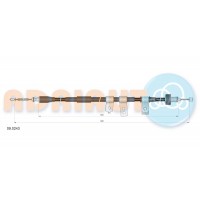 09.0243 ADRIAUTO Тросик, cтояночный тормоз