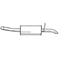 26638 SIGAM Глушник вихлопних газів кінцевий