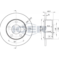 78BD4060-2 ICER Гальмівний диск
