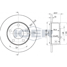 78BD4060-2 ICER Гальмівний диск