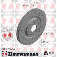 290.2264.52 ZIMMERMANN Гальмівний диск